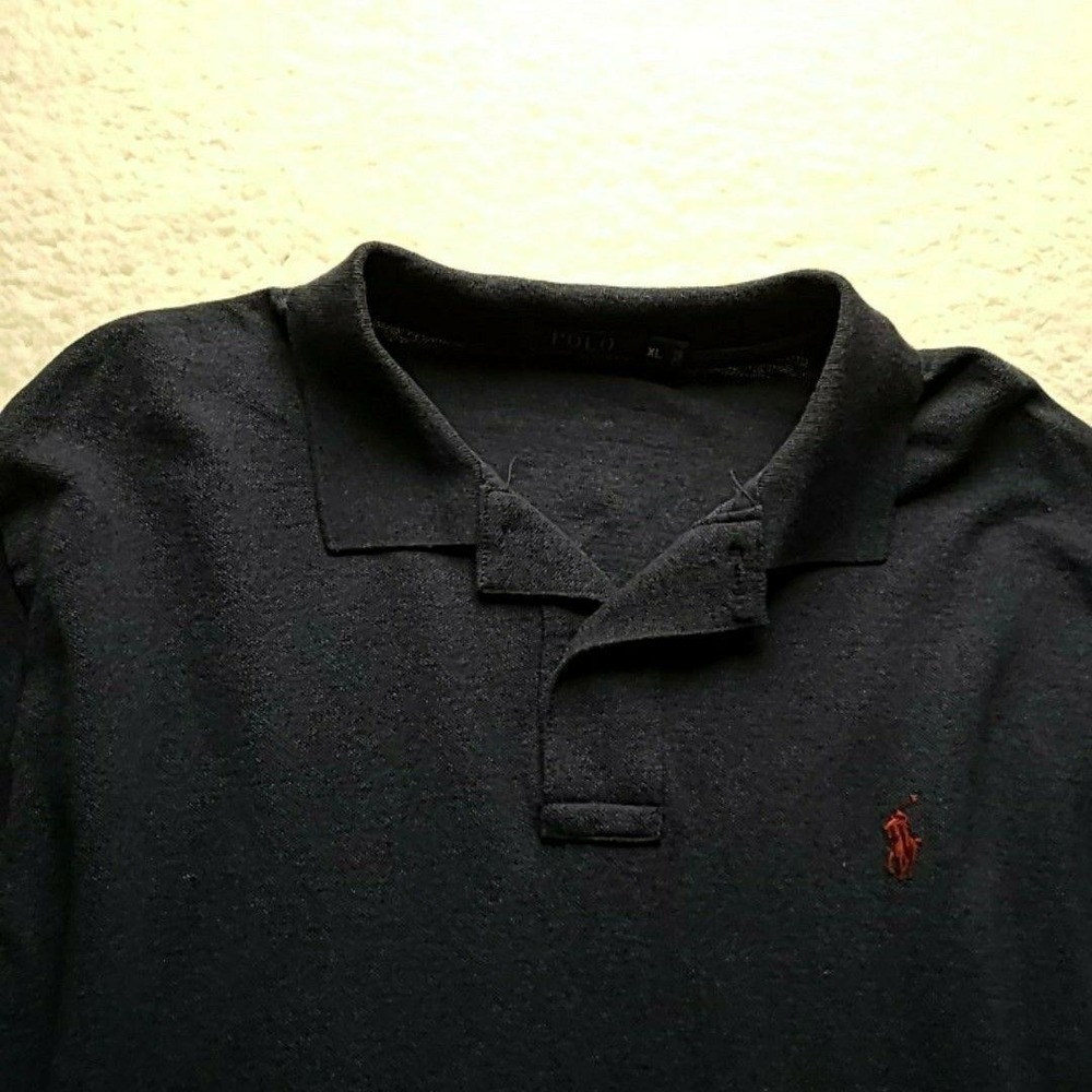 Polo Ralph Lauren Polo Shirt Mens XL Blue Short Sleeve‎ Cotton Knit Logo Top